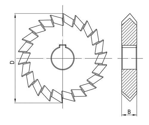 Червячные фрезы для обработки цилиндрических зубчатых колес с эвольвентным профилем