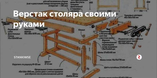 Универсальный верстак своими руками 1200 фото, чертежи, пошаговые мастер классы