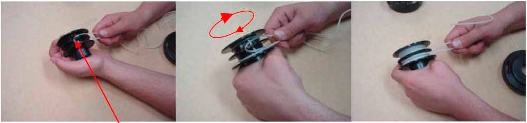 Как заправить леску в катушку триммера видео - инженер пто